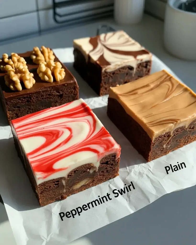 Four delicious brownie variations from one master recipe
