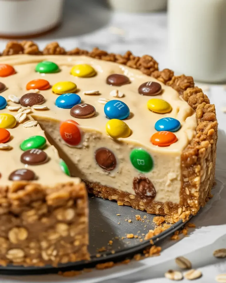 Monster Cookie Cheesecake Pie: The Ultimate Dessert Mashup