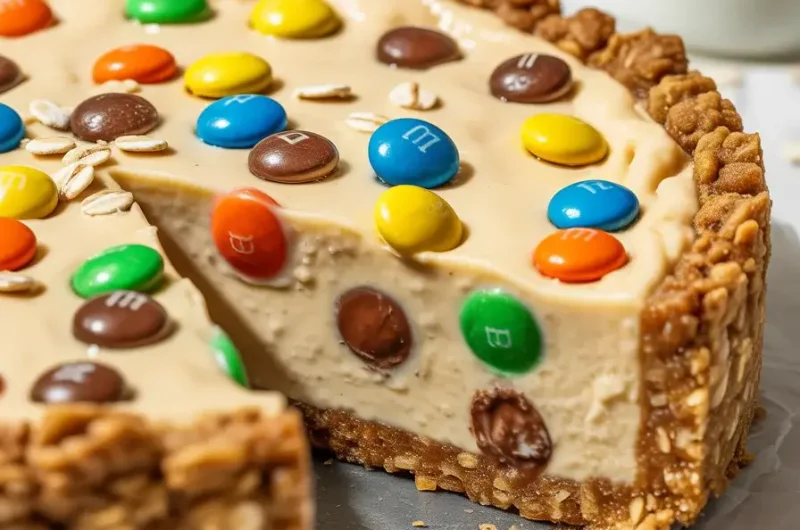 Monster Cookie Cheesecake Pie: The Ultimate Dessert Mashup