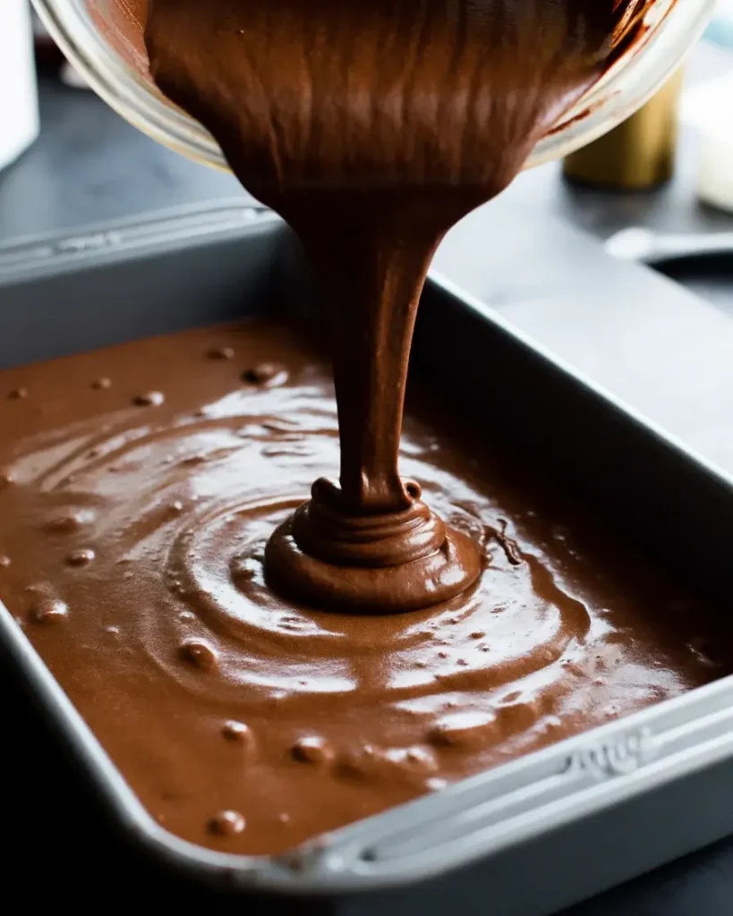 Pour batter into pan and bake until springy to the touch