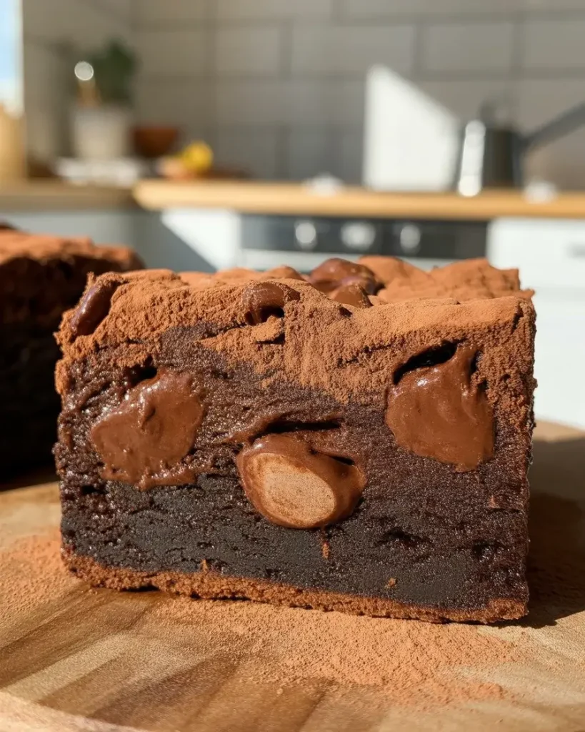 Three types of chocolate create deep, complex flavor in every bite