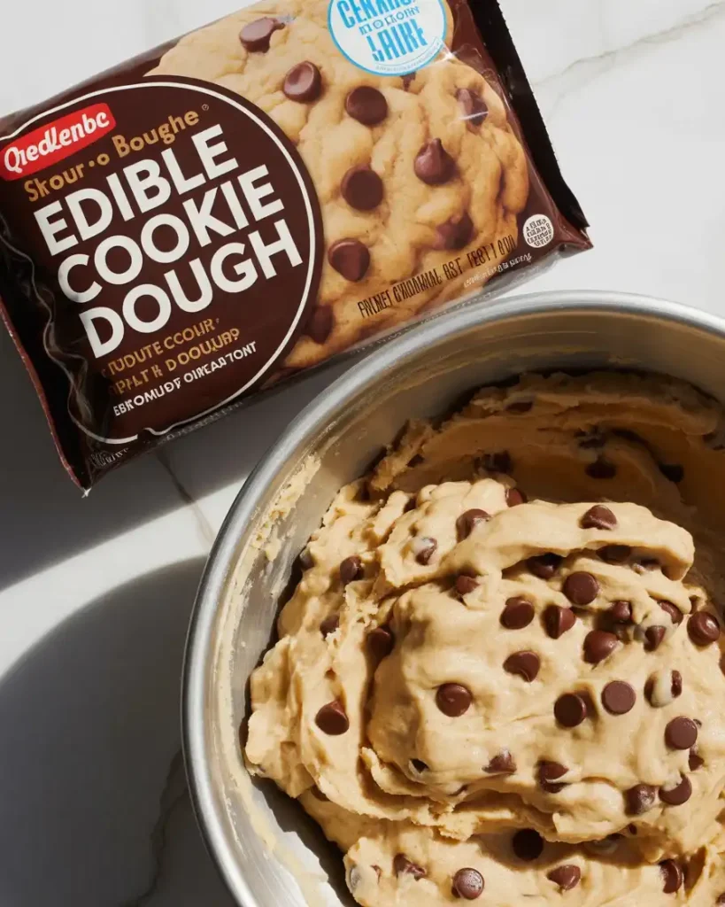 Comparing store-bought edible cookie dough with homemade version