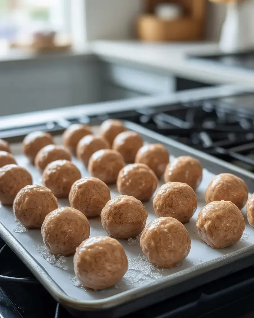 Freezing Butterfinger balls for exactly 15 minutes creates perfect dipping consistency