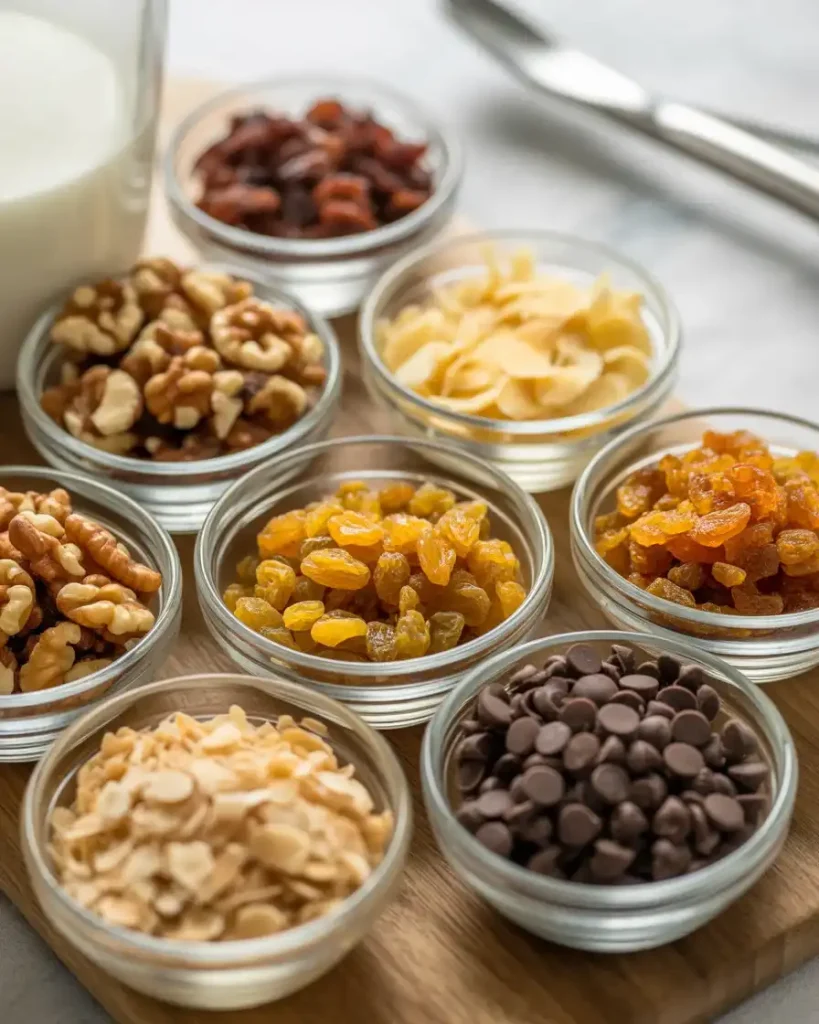 Optional mix-ins like nuts, ginger, and chocolate chips to customize your cake roll