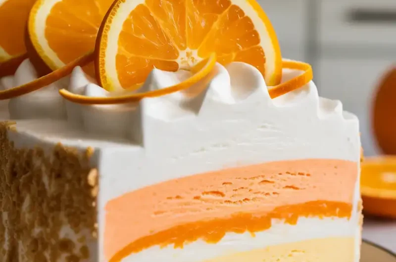 Orange Creamsicle Ice Cream Cake: A Dreamy Summer Dessert