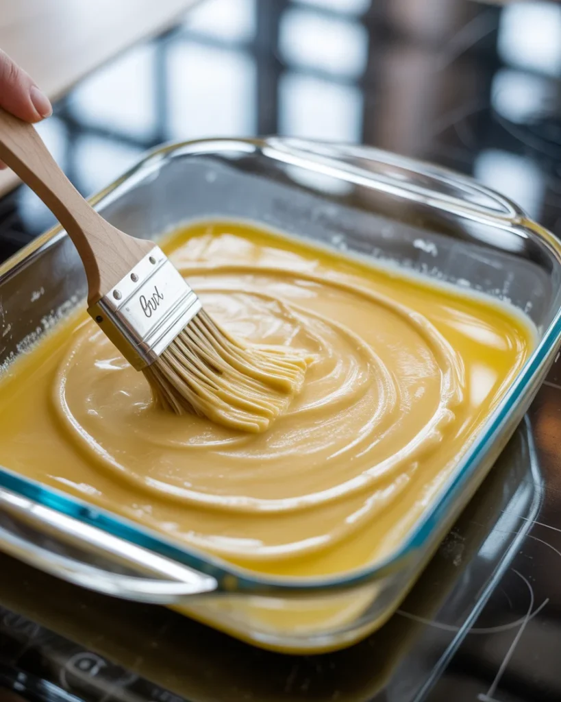 Buttering the baking dish ensures easy serving and prevents sticking
