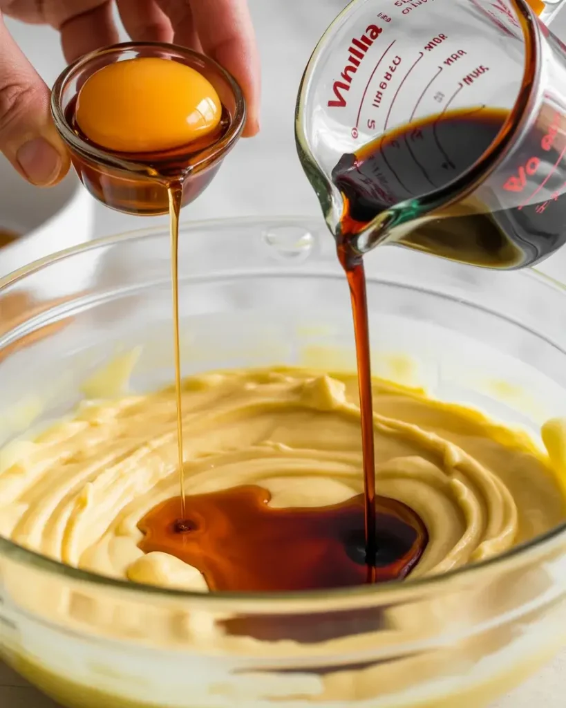 Adding molasses and vanilla for depth and richness to the cookie dough