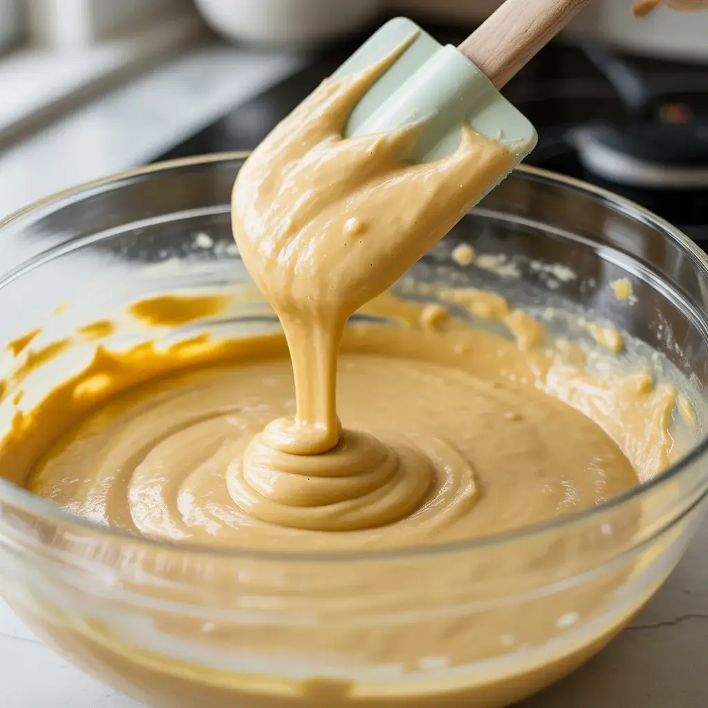 Fold final flour additions gently by hand to avoid overmixing and tough texture