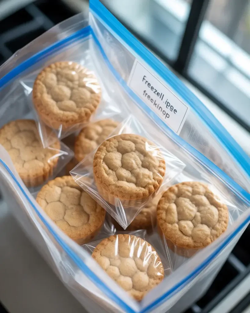 Freeze individually wrapped for up to three months of soft cookie storage