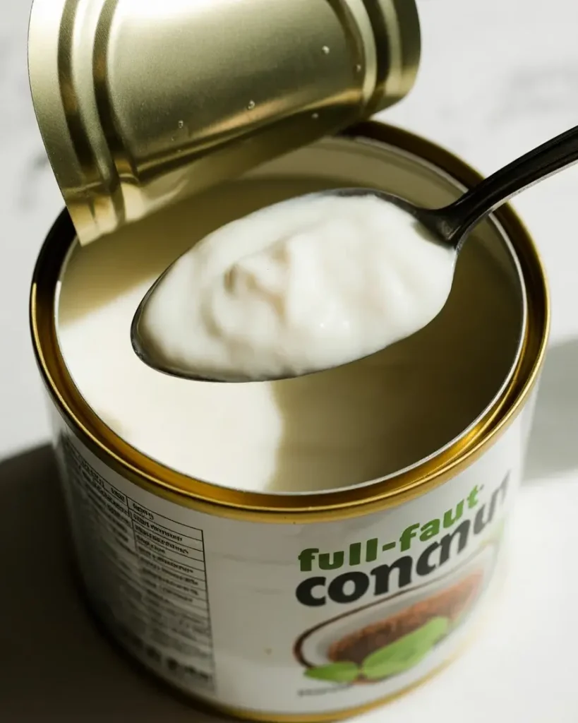 Full-fat coconut cream whips beautifully for dairy-free ice cream