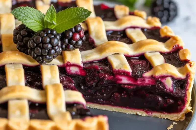Midnight Berry Pie: A Dreamy Dark Berry Dessert