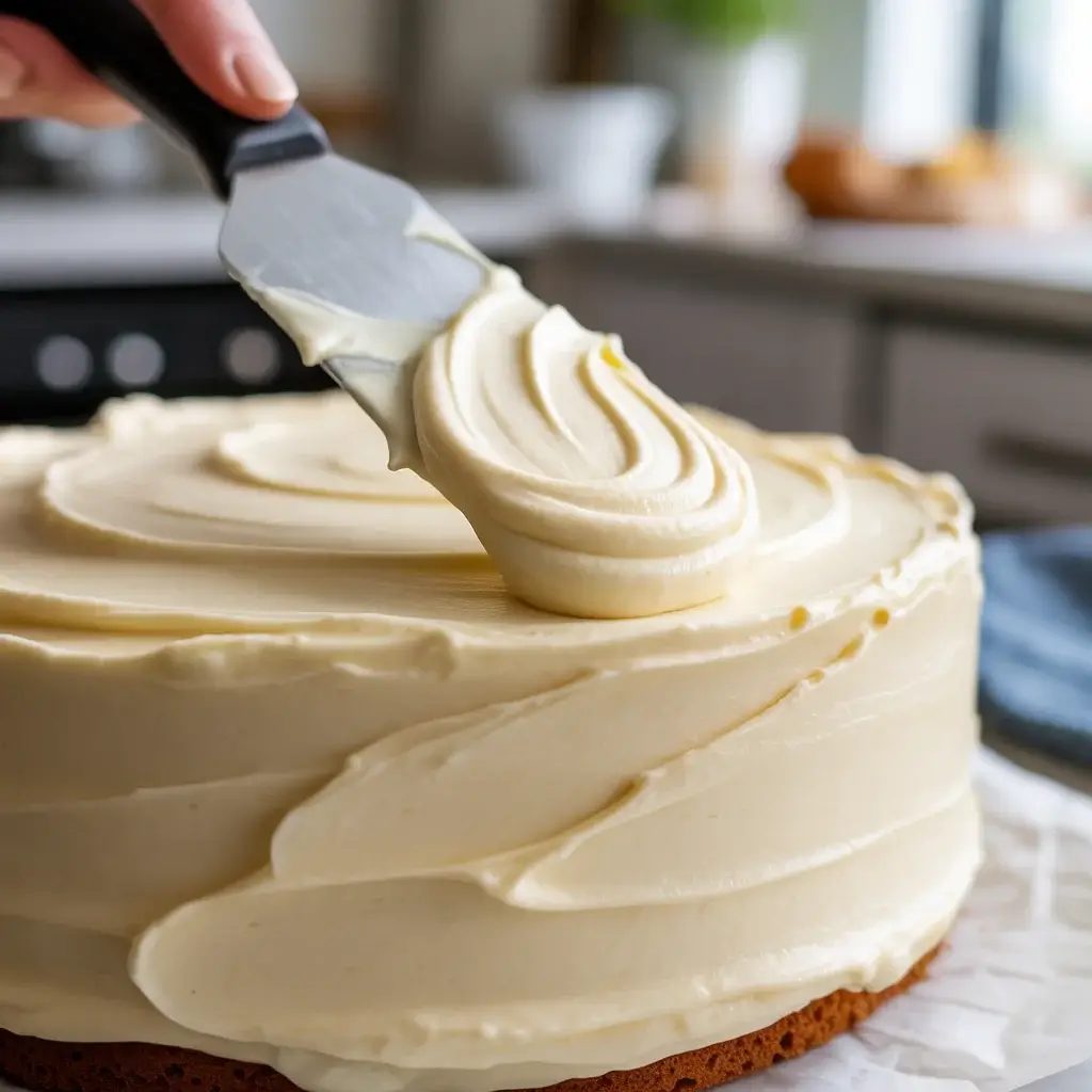 Proper temperature butter and cream cheese create stable frosting that holds its sh