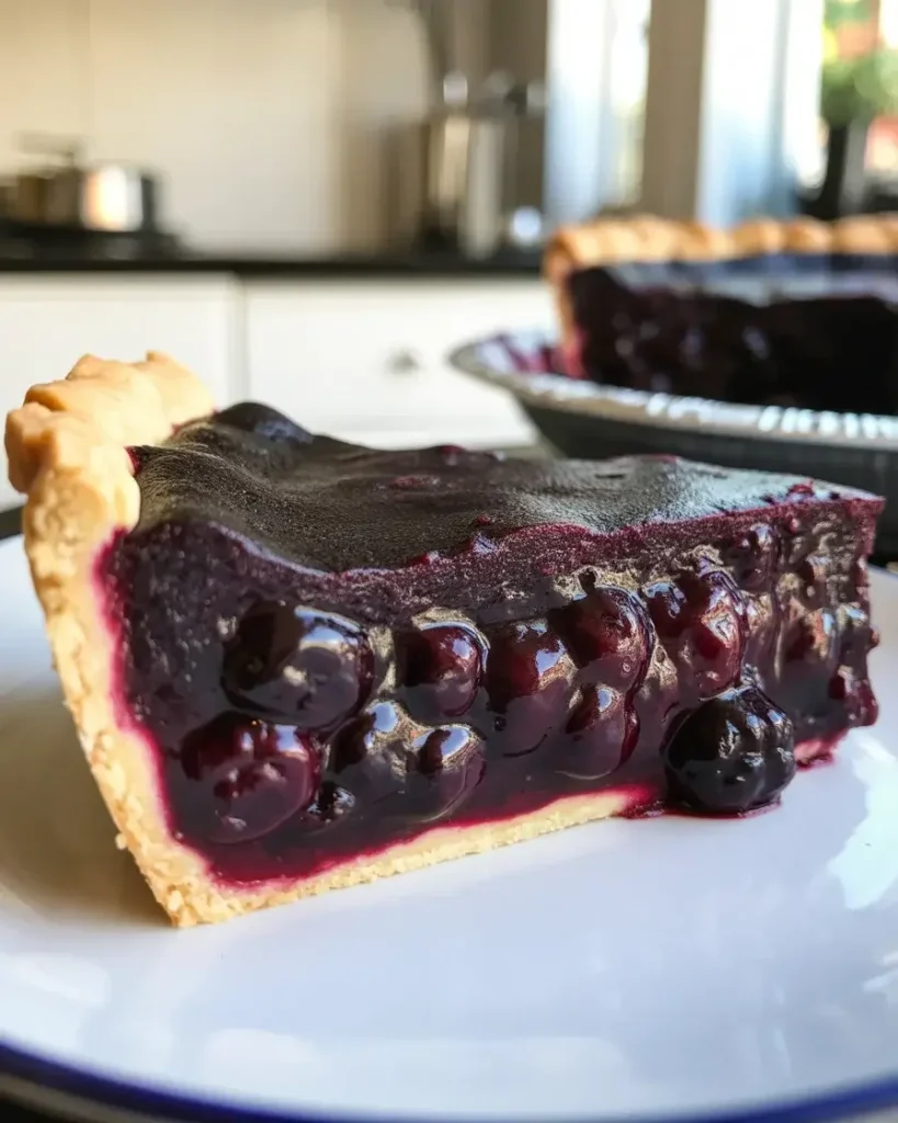 Properly set berry filling slices cleanly without running or weeping
