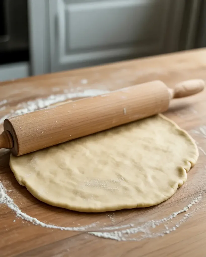 Rolling pie dough to perfect 1/8-inch thickness for a flaky crust