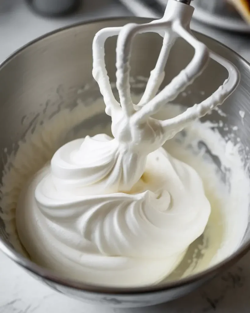  Stabilized whipped cream holds perfect stiff peaks for hours