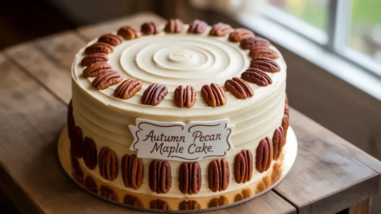 Autumn Pecan Maple Cake