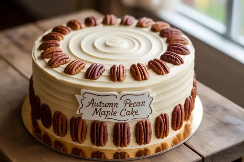 Autumn Pecan Maple Cake: The Perfect Fall Dessert