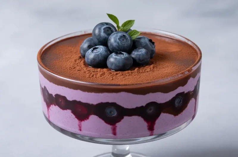 Blueberry Chocolate Delight: The Perfect No-Bake Summer Dessert