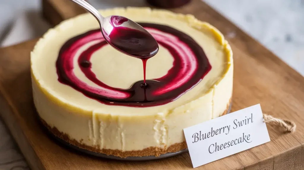 Creating the Blueberry Swirl