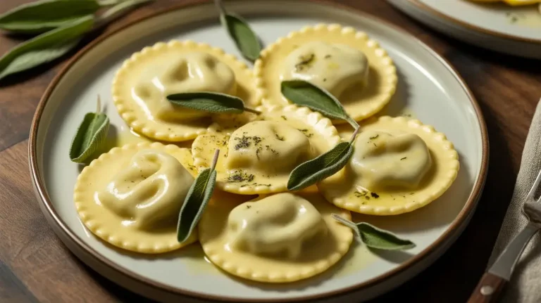 Cheese Ravioli with Sage Butter