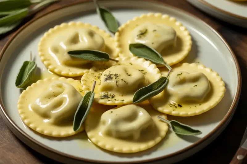 Cheese Ravioli with Sage Butter: A Simple 15-Minute Italian Classic