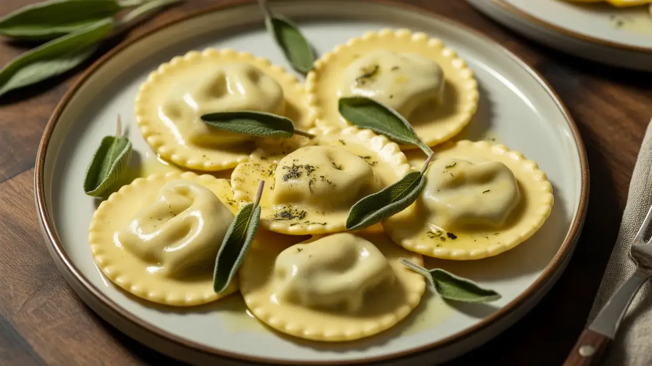 Cheese Ravioli with Sage Butter