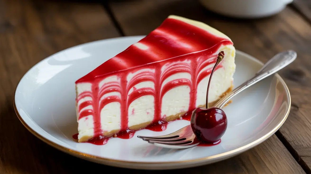 Cherry Ripple Cheesecake