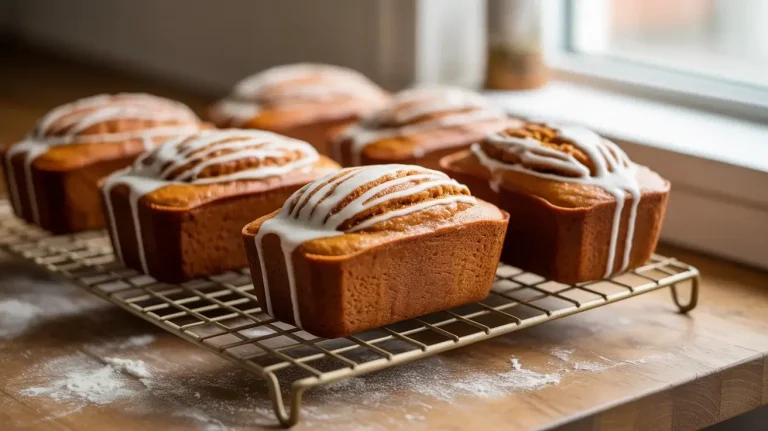 Cinnamon Swirl Pumpkin Bread Mini Loaves