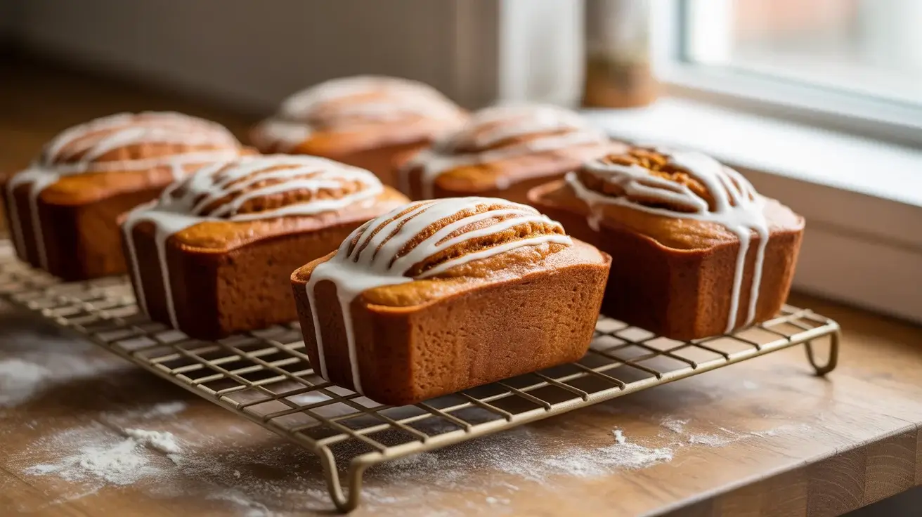 Cinnamon Swirl Pumpkin Bread Mini Loaves