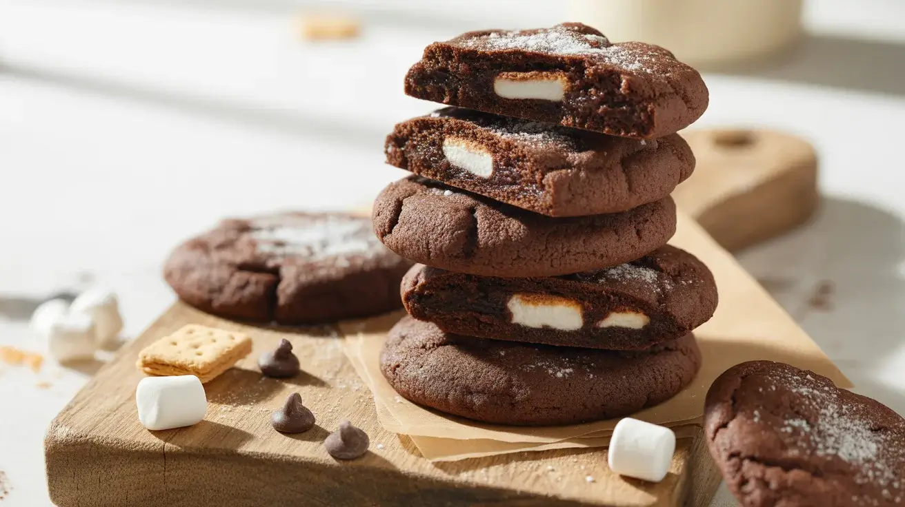 Double Chocolate S'mores Cookies
