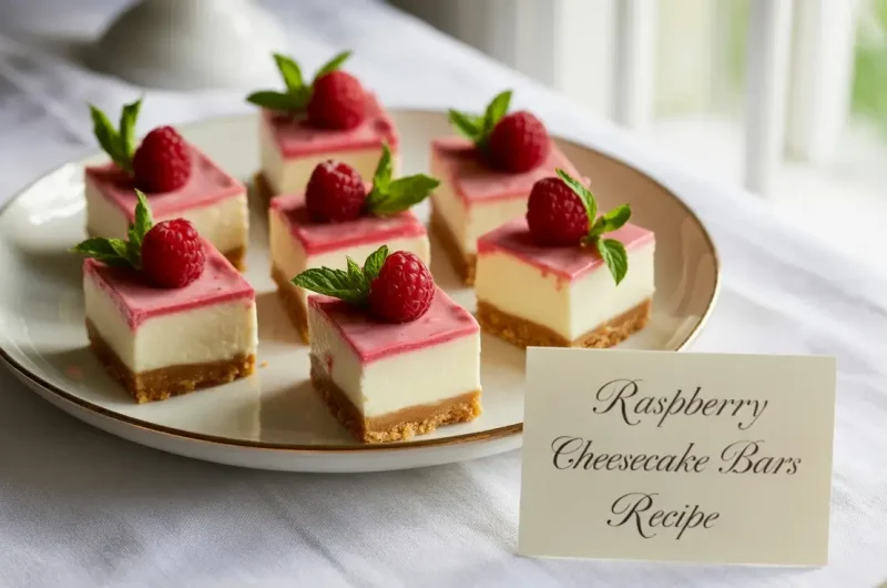 Easy Raspberry Cheesecake Bars Recipe