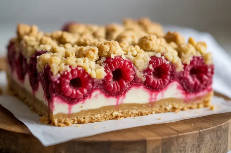 Easy Raspberry Crumble Bars Recipe