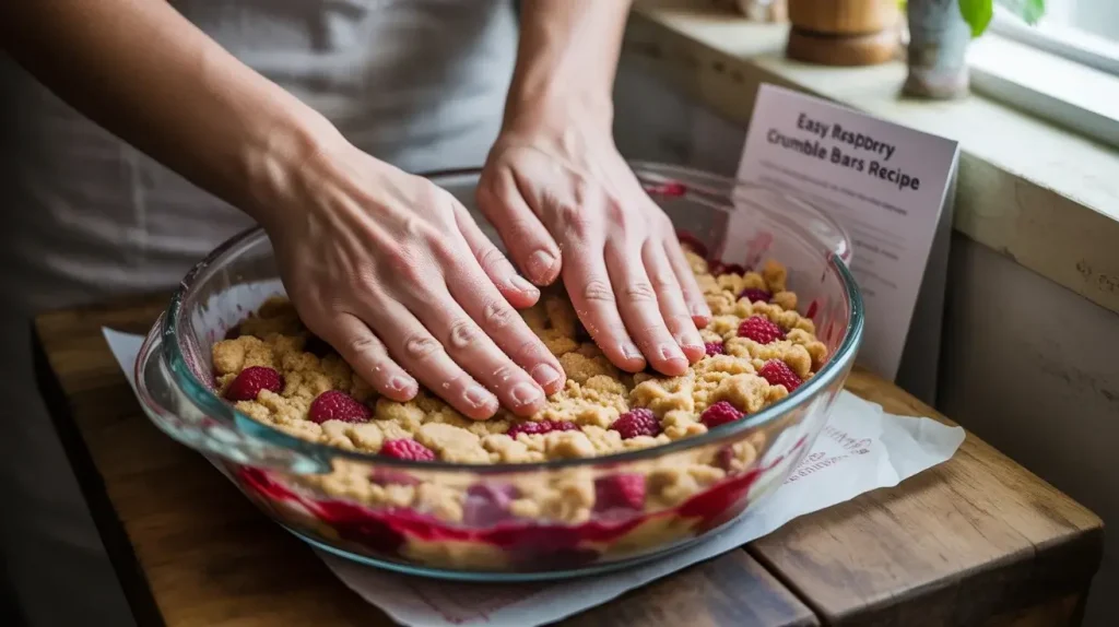 Make Raspberry Crumble Bars