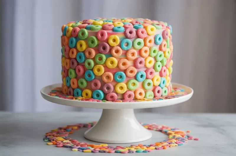 Froot Loops Cake: A Colorful Birthday Dream Come True