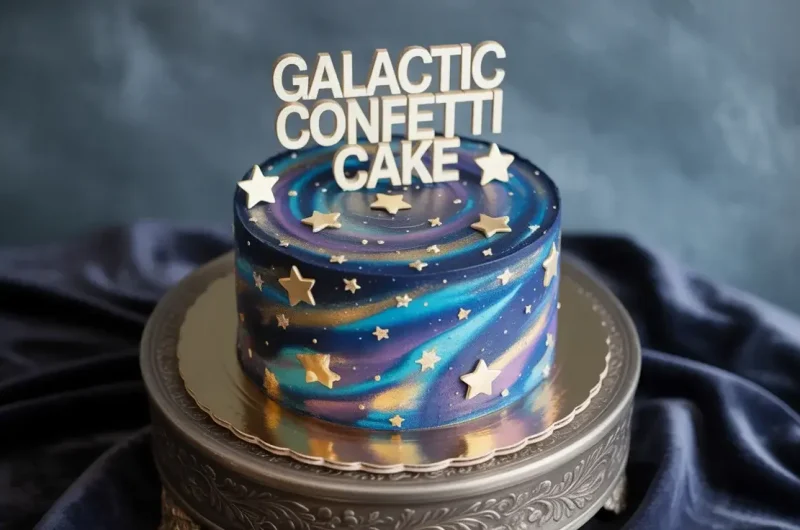 Galactic Confetti Cake: Out-of-This-World Birthday Magic