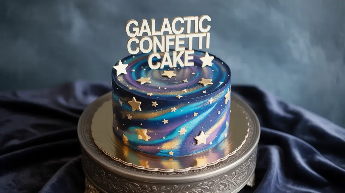 Galactic Confetti Cake