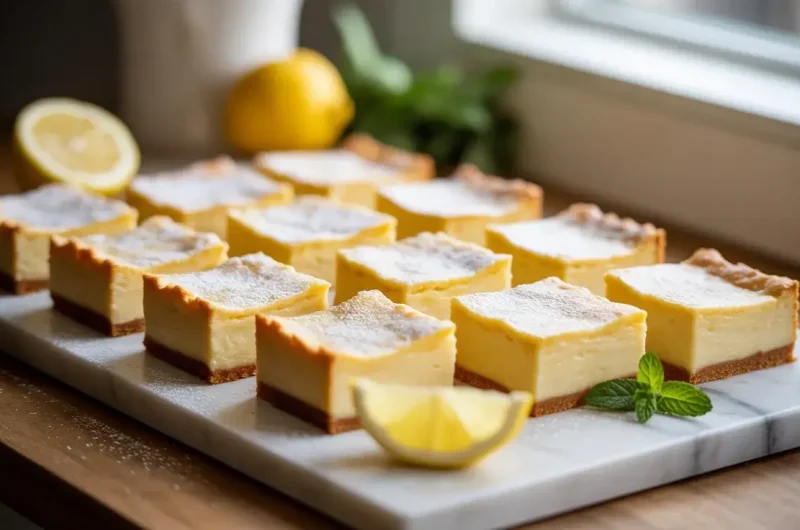 Lazy Lemon Cream Pie Bars