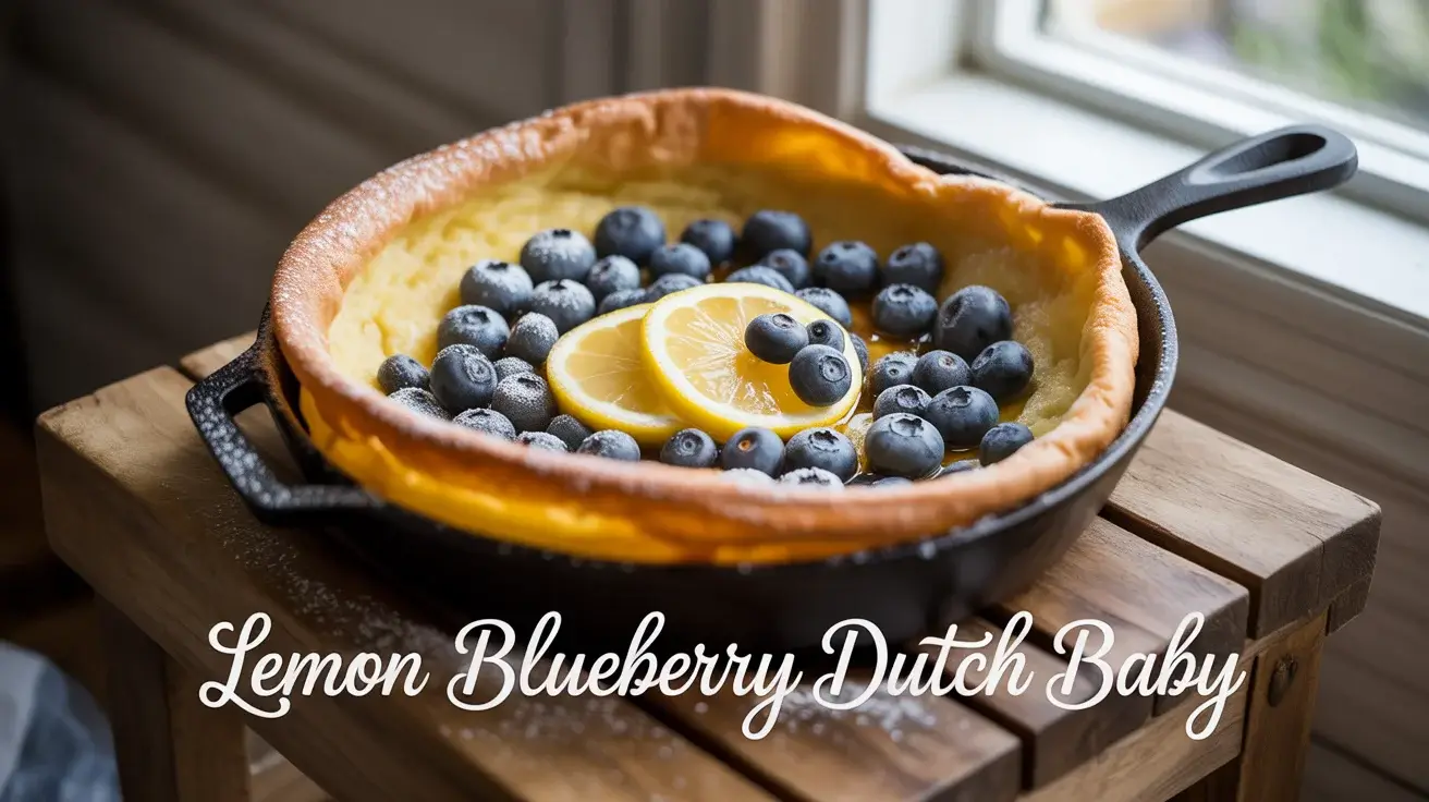 Lemon Blueberry Dutch Baby