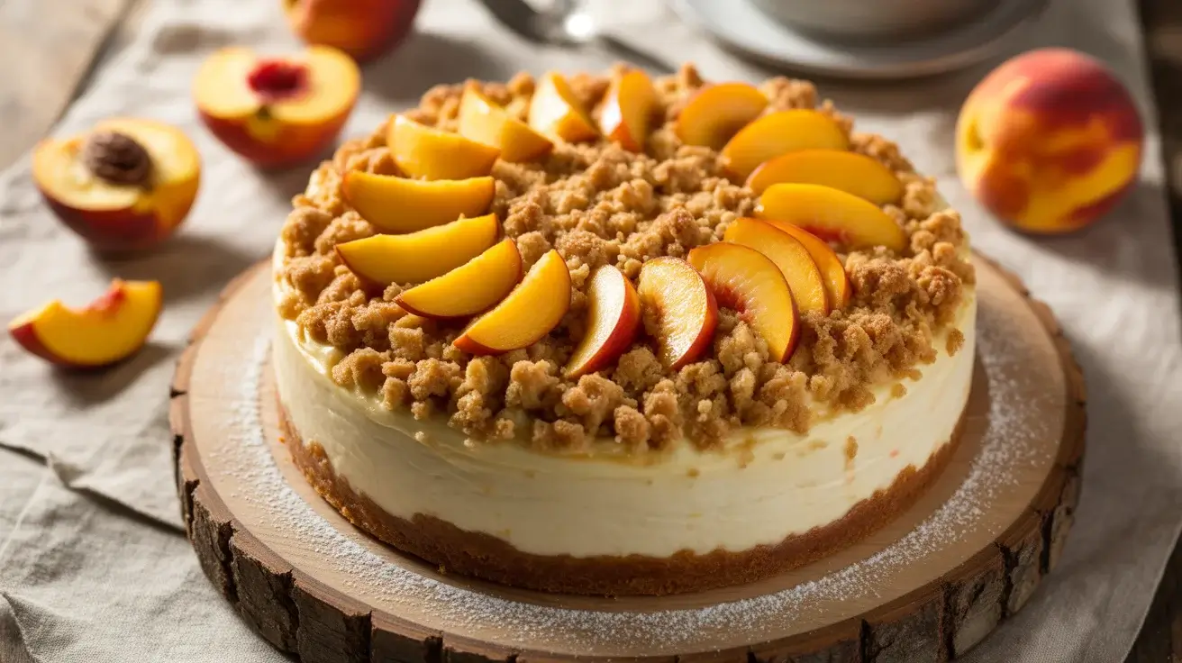 Peach Crumble Cheesecake