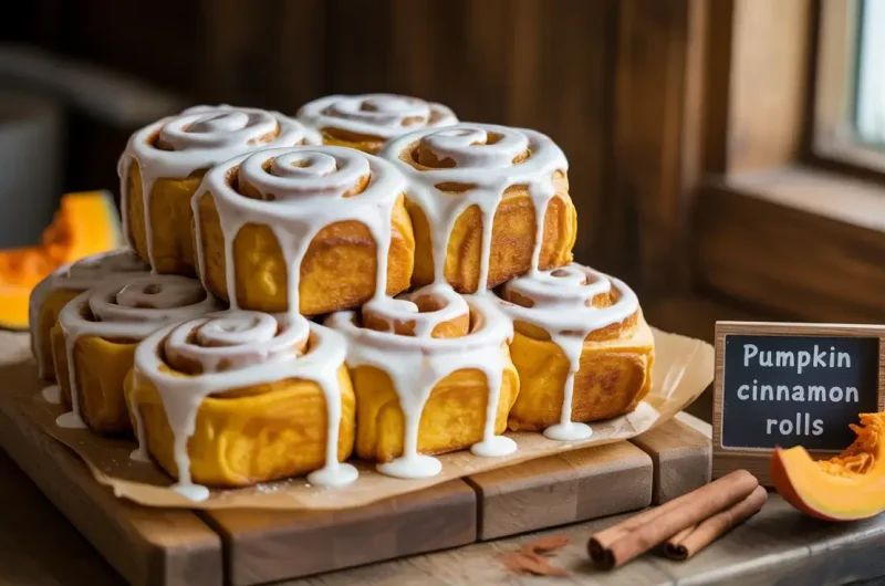 Pumpkin Cinnamon Rolls: Fluffy Fall Breakfast Perfection
