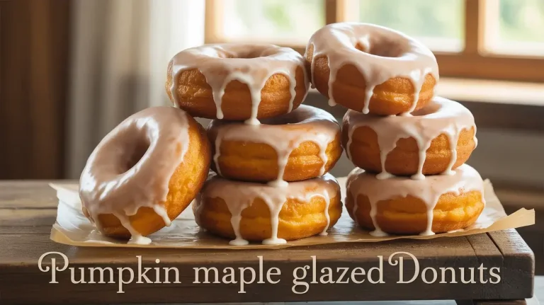 Pumpkin Maple Glazed Donuts