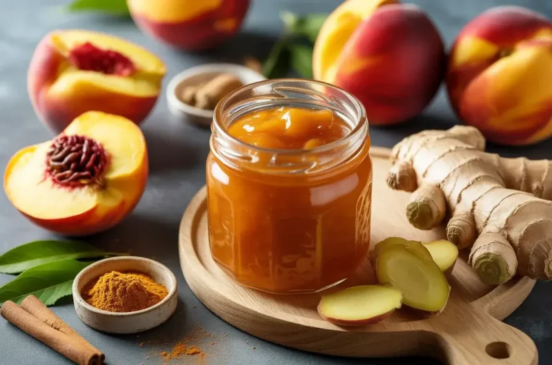 Spiced Peach Ginger Jam: Sweet Summer Preserve with a Kick
