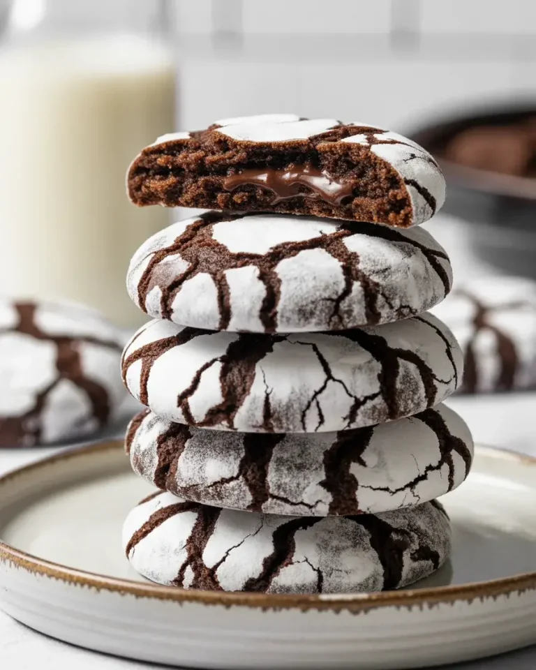 Midnight Crinkle Cookies: Rich Chocolate Treats That Melt in Your Mouth