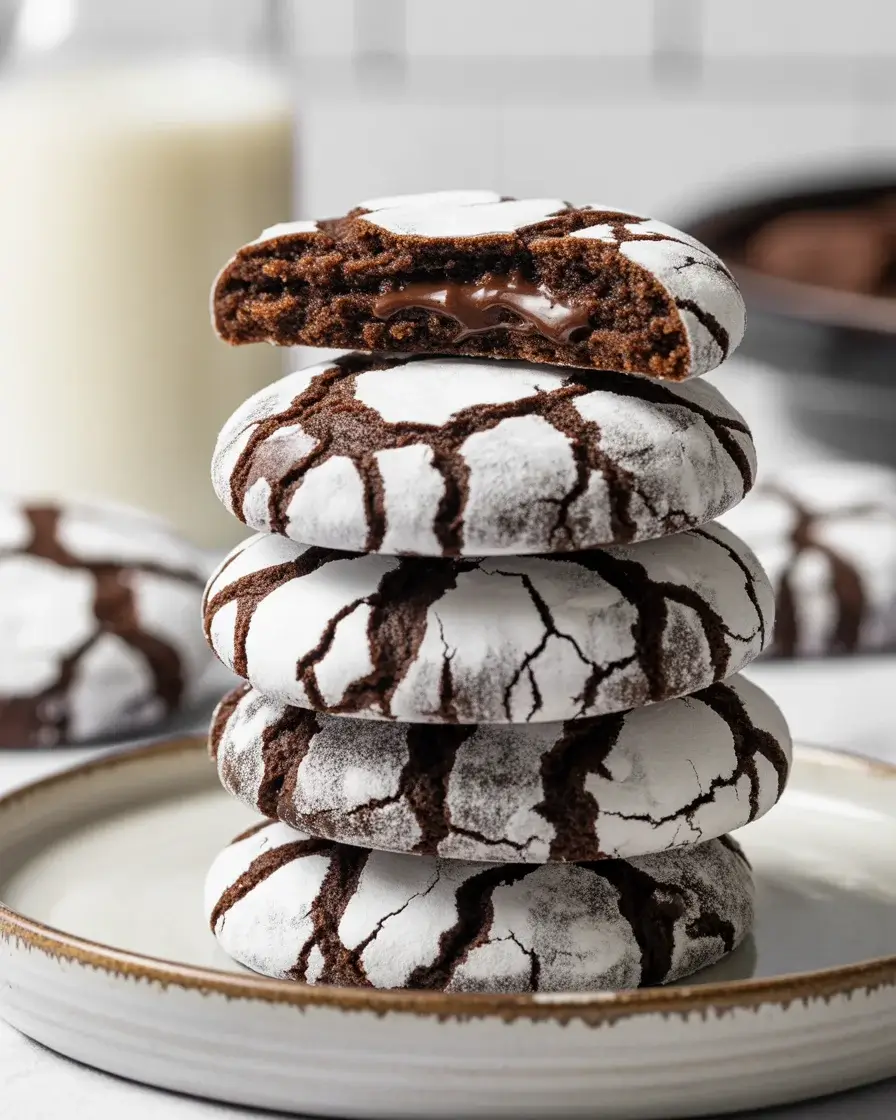 Midnight Crinkle Cookies: Rich Chocolate Treats That Melt in Your Mouth