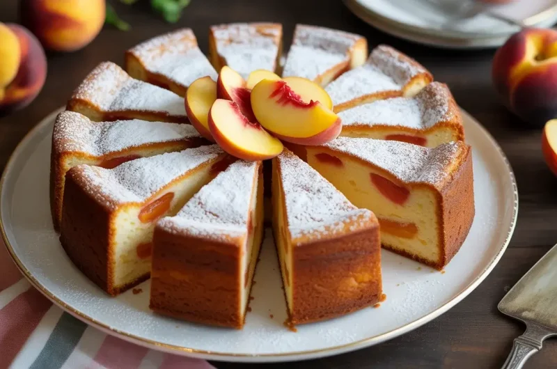 The Perfect Peach Almond Cake Recipe