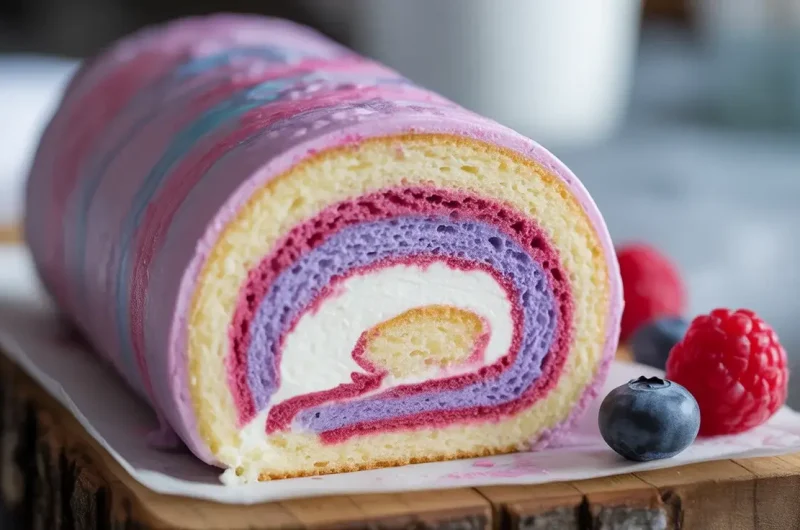 Watercolor Cake Roll: A Stunning Treat for Amateurs
