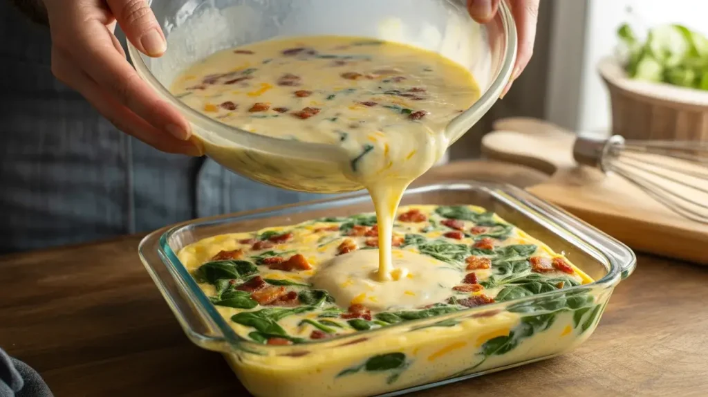 How to Make Bacon Cheddar Spinach Squares