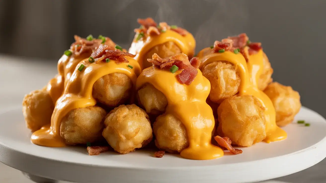Bacon Cheeseburger Tater Tot Cones