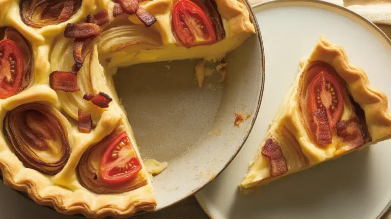 Bacon Onion Tomato Pie: A Savory Southern Classic