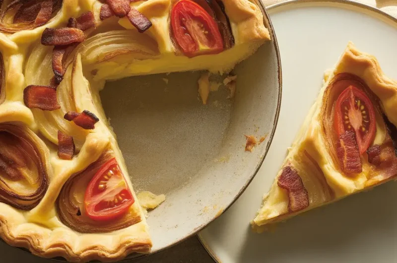 Bacon Onion Tomato Pie: A Savory Southern Classic